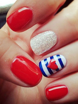 Memorial day nail ideas, independence day: 
