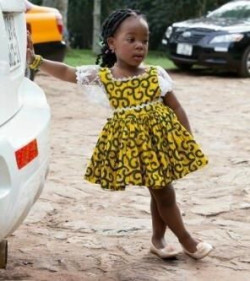 Nigeria ankara styles for children, Ankara dresses for baby girl: 