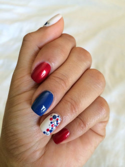 Red Aspen 4th Of July Nails: 