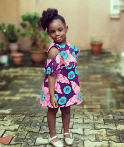 Outfit Pinterest children ankara gowns wax prints, Purple outfit inspiration with gown: 