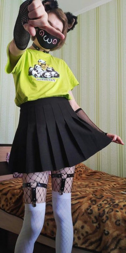 Dresses ideas with skirt and tights femboy look: 