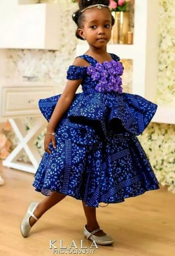 African wear Ankara dresses for little girl: 