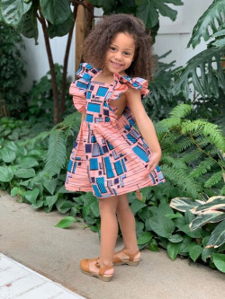 Ankara styles for birthday girl, Little girl african dresses african wax prints: 