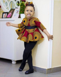 Outfit inspiration children ankara styles african wax prints, Ankara styles for girl kid: 