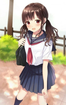 Chicas de la escuela anime: Cute Anime  