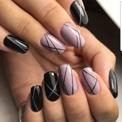38 Best Nail Art Designs With Lines Images in March 2023