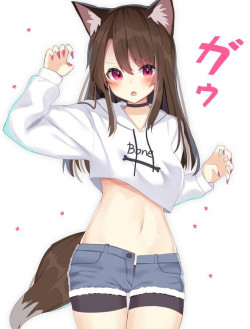 Wolf anime hot girl: Cute Anime  
