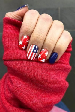 4th of july nails, united states Independence Day: 