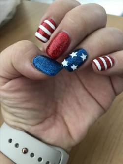 4th Of July Red White And Blue Nails: 