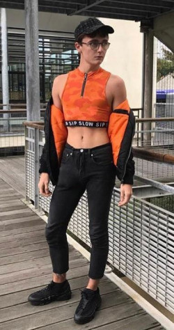 Femboy Outfits Aesthetic | Fashion male crop top, hoodie top: 