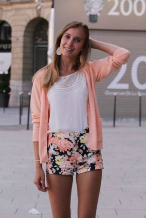 Floral shorts outfit ideas, floral design: WAISTED SHORTS,  Summer Short  