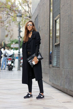 Black outfit inspiration with coat, blazer, overcoat, trench coat: instagram outfits  