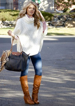 Outfit inspiration wear sweater poncho cozy poncho sweater: 