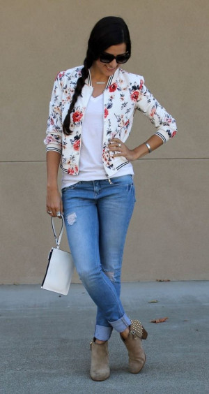 Trendy bomber jacket outfits womens: bomber jacket  