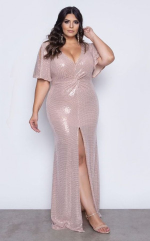 Vestido de festa plus size: 