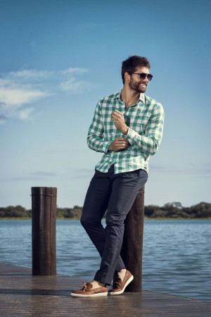 Look inspiration with jeans, shirt, tartan, t-shirt, dress shirt: 