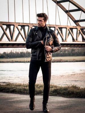 Instagram dress style vestimentaire homme, leather jacket: 