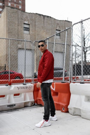 Red outfit inspo with jacket: 