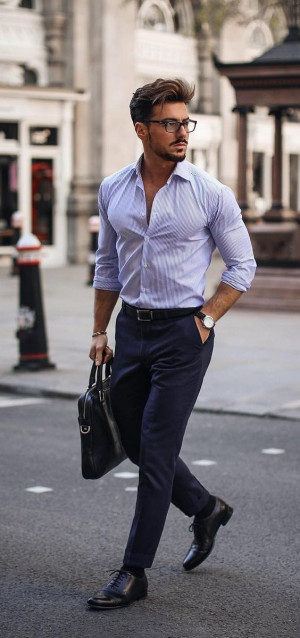 Lavender shirt mens outfit, men's style: 