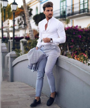 Ankle length suit for men: 