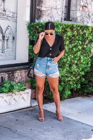 Vogue ideas outfit shorts curvy, jean shorts: 