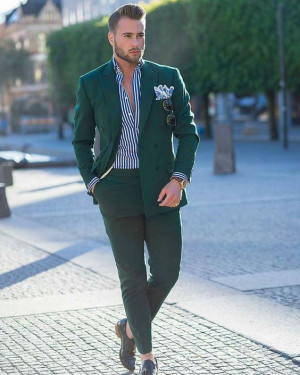 Green dress pants outfit, dress trousers: 