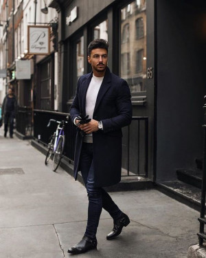 Business casual winter outfits men: 