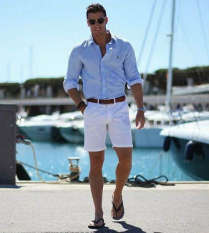 Outfit Instagram mens cruise attire, bermuda shorts: 
