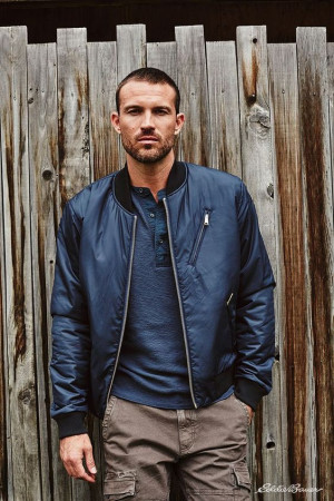 Men's trending bomber jacket, leather jacket, flight jacket, eddie bauer, down jacket, man's jacket: 