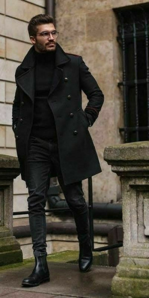 Outfit Stylevore winter style men, military uniform: 