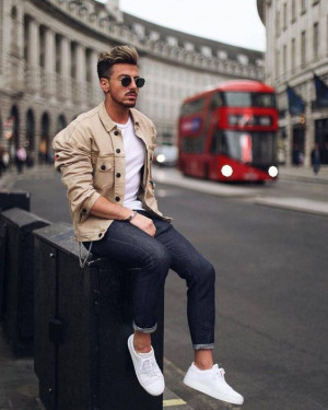 White sneakers men style, men's style: 