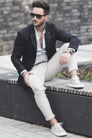 Blazer outfit men, men's clothing: 