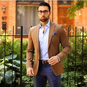 Look inspiration mens tan blazer, suit jacket: 