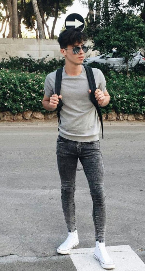 Outfit Instagram skinny boy outfits luggage and bags, slim-fit pants: 