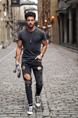 Outfit inspiration neck tattoo men, men's clothing: 
