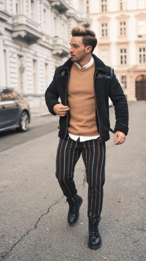 Edgy street style men, men's clothing: 