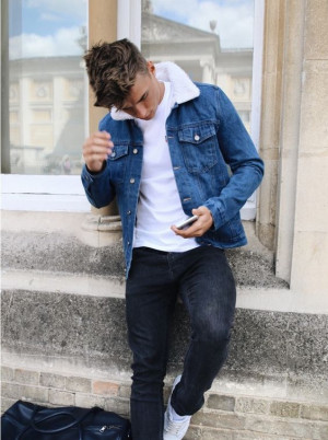 Outfit ideas teen boy outfits, leather jacket: 