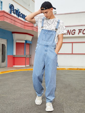 Instagram dress denim overalls men, men's overall: 