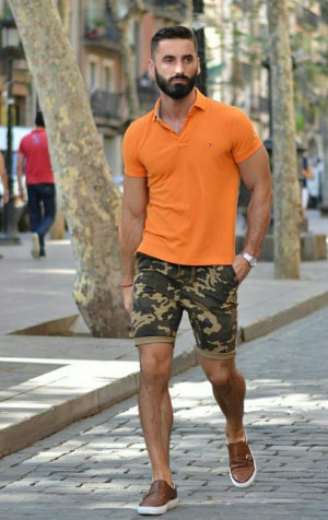 Camo shorts men outfit, bermuda shorts: 