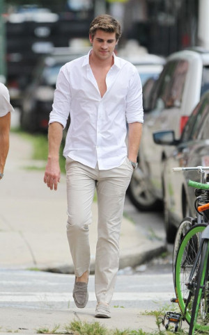 White casual shirt matching pant: 