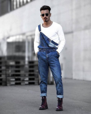 Trendy clothing ideas with jeans, denim, tartan, trousers, overalls: 