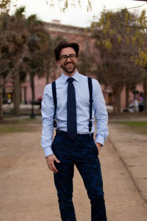 Instagram fashion mens with suspender, fashion accessory: 