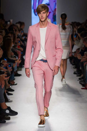 Fashion pink suit for men: 