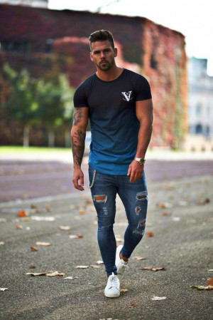 Street style simple mens fashion: 