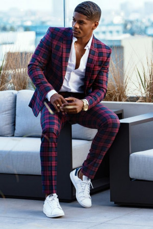 Lookbook fashion swag in suit, men's suit: 
