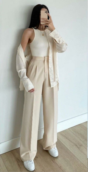 Outfit style palazzo kumaş pantolon, woven fabric: 