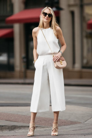 Trendy clothing ideas white culottes style, palazzo pants: 