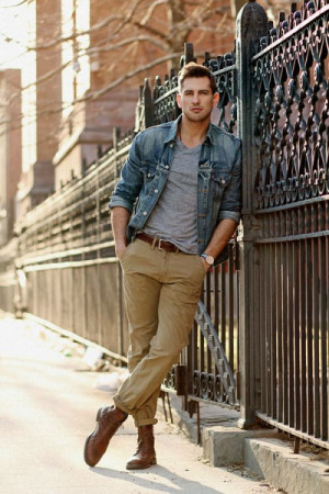 Outfit Pinterest with jeans, t-shirt, trousers, dress shirt: 