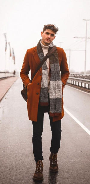 Dresses ideas with coat, scarf, overcoat: 