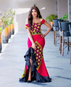 Beautiful ankara gown styles 2022 african wax prints, wedding dress, peplum style, ball gown: 